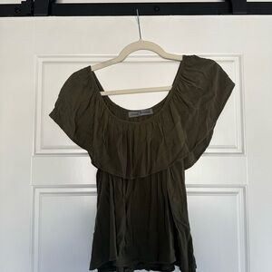 Olive Green Women's Top